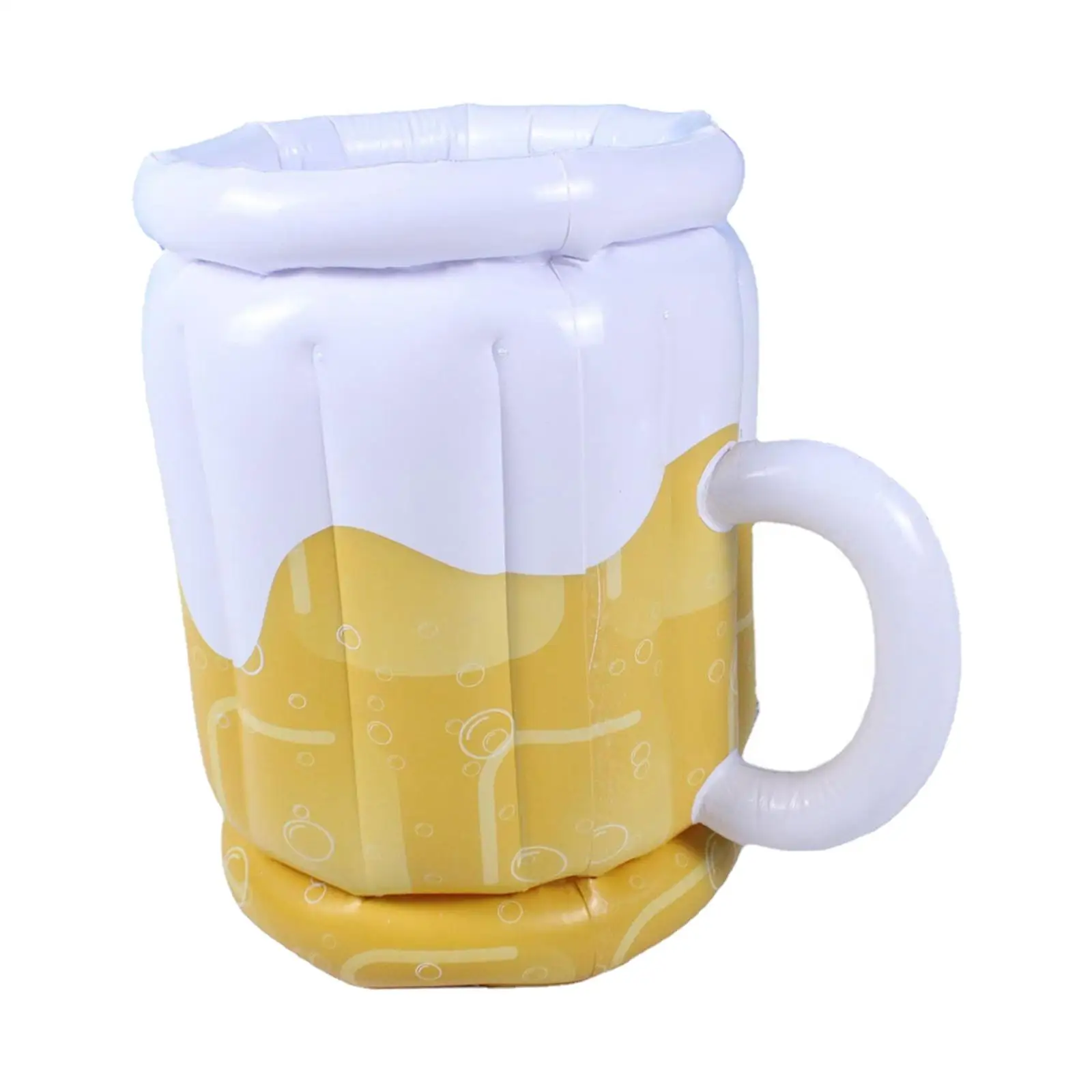 Inflatable Beer Mug Cooler Buffet Cooler Beer Mug Cooler Ice Bucket Cooler for Pool Party Decorations Beach BBQ Outdoor Camping
