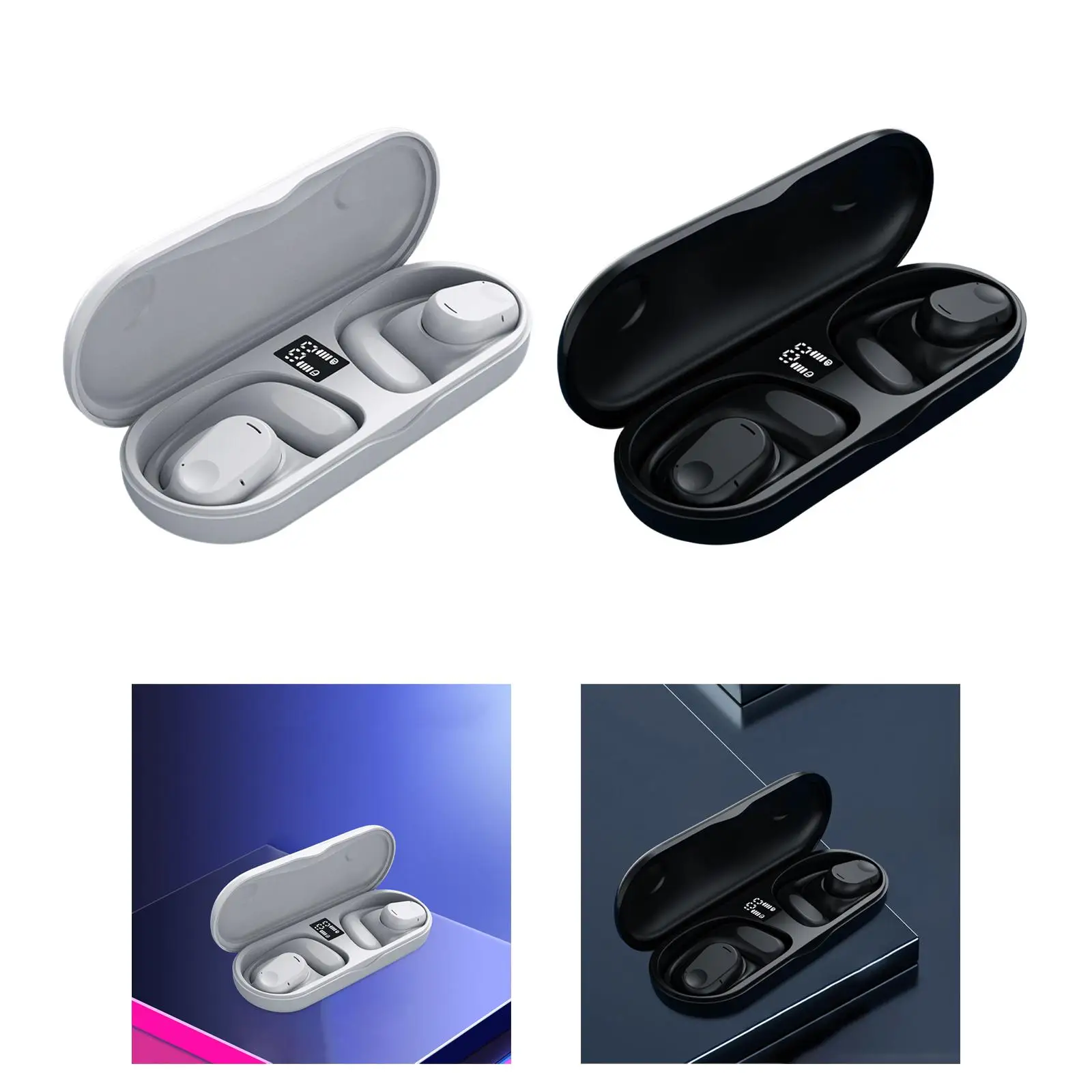 Wireless Earphones Noise Canceling Built in Microphone Sport Earbuds for Driving Business