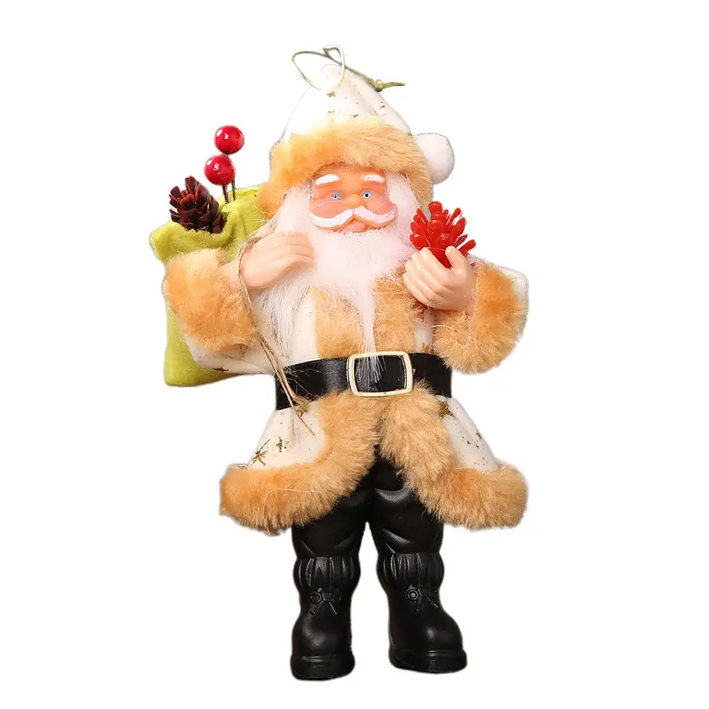 Christmas Party Decorated Hanging Resin Ornament Santa Claus Figurine