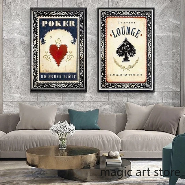 Nordic Art Figure Queen Poker Poster Playing Card Canvas Painting Cuadros  Wall Picture for Living Chess Room Bar Pub Club Decor - AliExpress