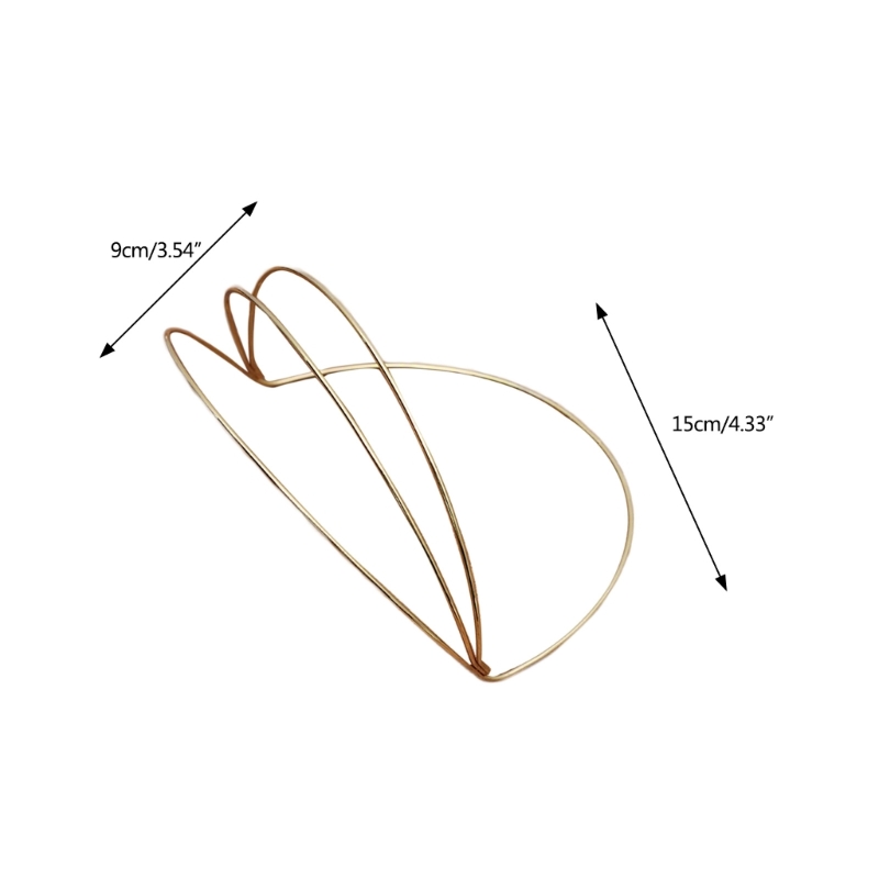 Y166 Einfache Diy Stirnband Blank Basis Frauen Studenten Waschen Gesicht Haarband Krone Stirnbänder Drei Layered Diy Haar Hoop Basis – Detail 6