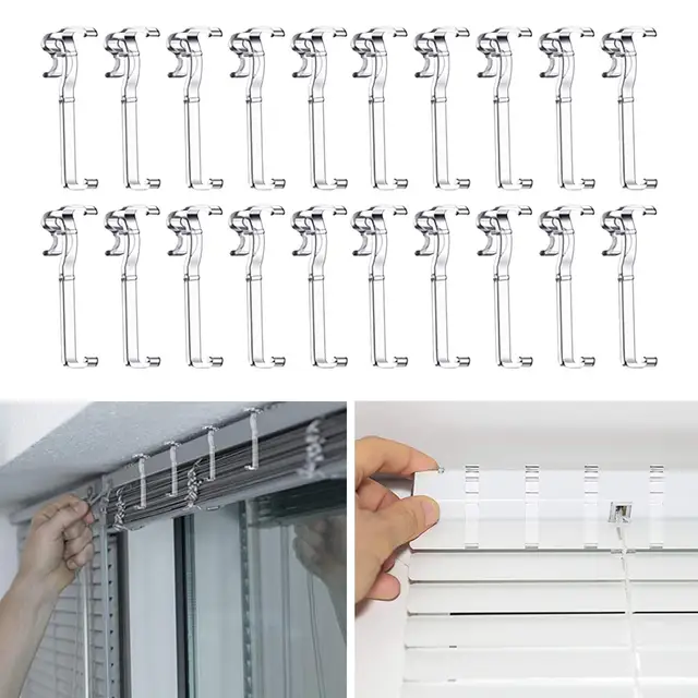 20 Pack Blind Clips 3.25 inch Window Blinds Parts Replacements Clear for  Vertical Window Blinds Valance Clips for Home Window - AliExpress