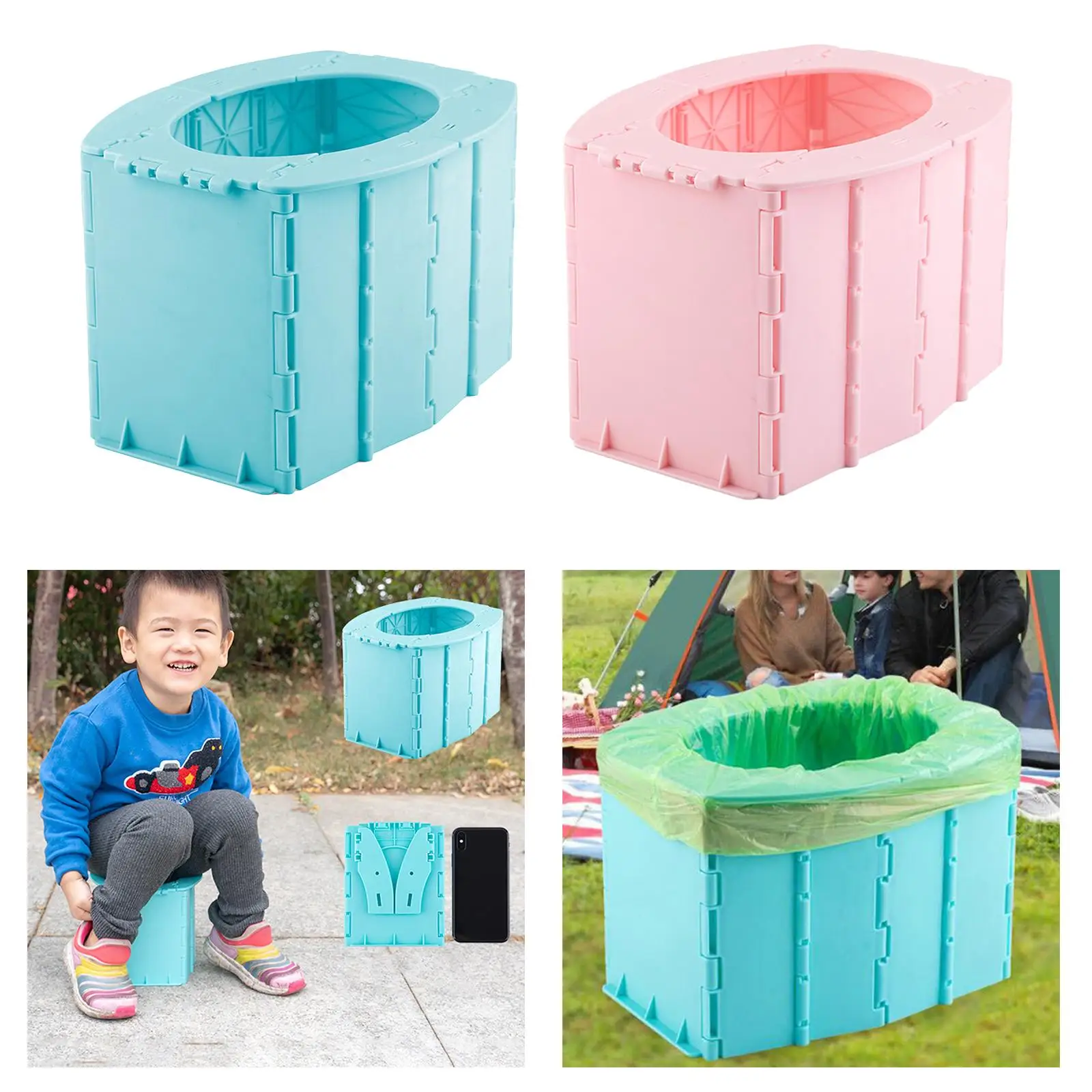 Portable Baby Folding Potty Toilet Seat for Travel Outdoor Boys Girls Take Everywhere emergency occasion