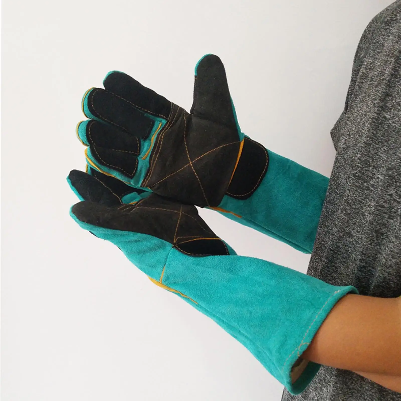 Pet Bite Resistant Gloves 38cm Animal Handling Gloves for Welding, Gardening, Handling Dog Cat Lizard Wild Animals Pet Training