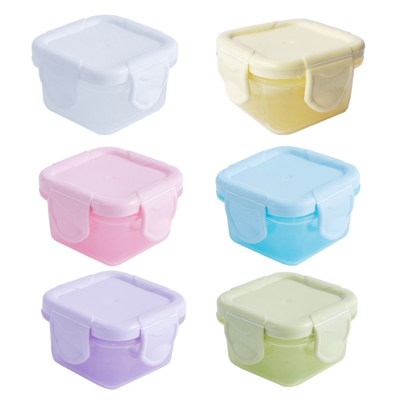 Set mit 4 Baby-Lebensmittel-Gefrierschränken für Neugeborene, 60 ml, Aufbewahrungsbehälter in 6 Farben, Mini-Lebensmittelgewürz – Detail 1