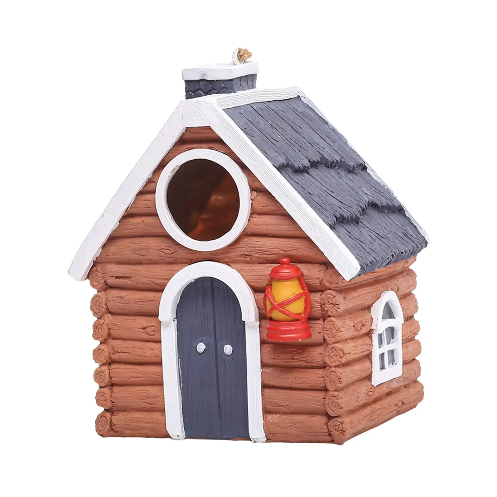 Bird House Rustic Bird Breeding Box Small Bird Rest Place Garden Decorative Cottage for Fence Garden Backyard Trees Yard