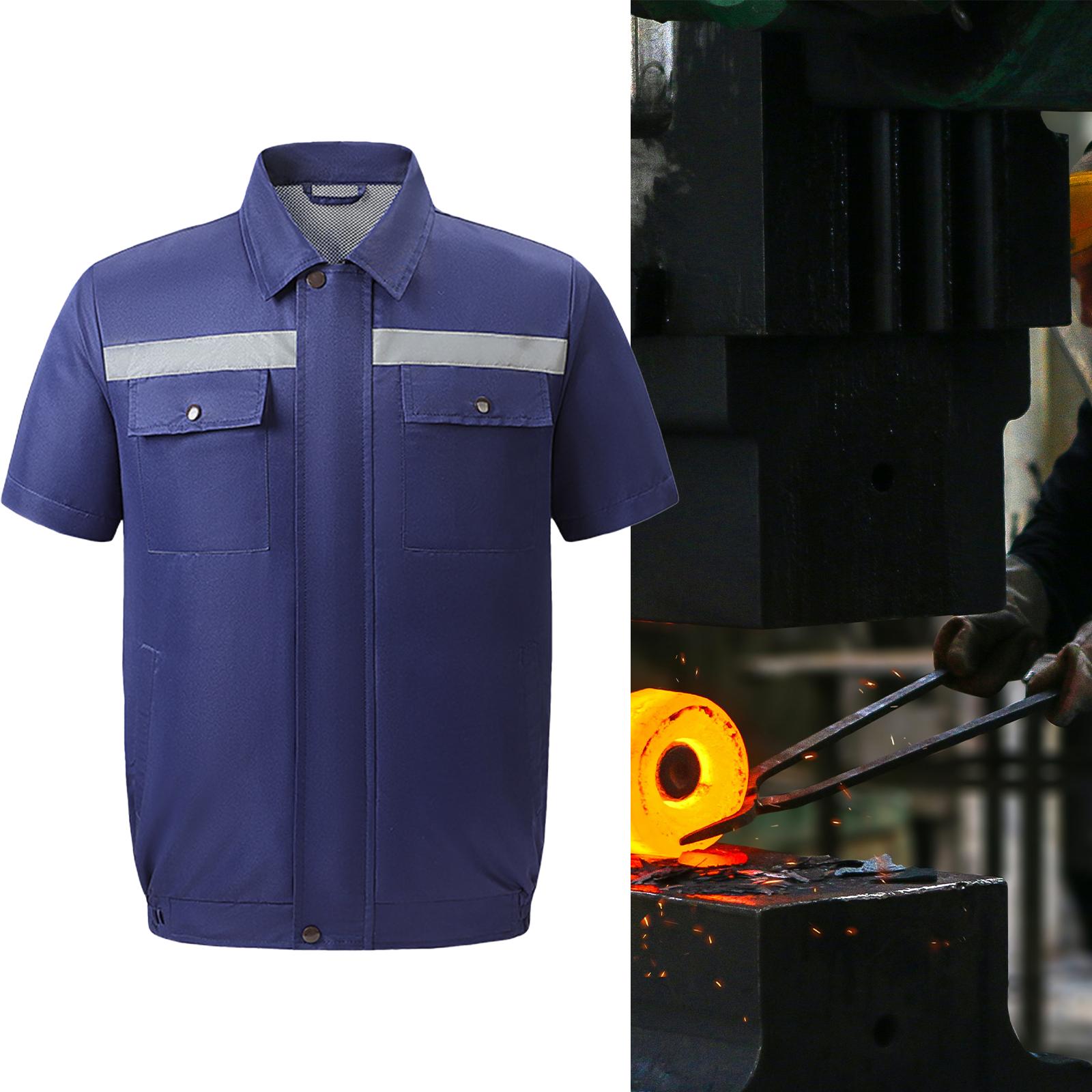 Worker Jackets Comfortable Wearable Breathable Shirt Suit Clothes Vest for Running Welding Working Hot Weather Gardening