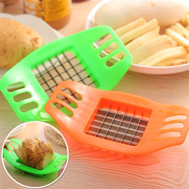 Dispositivo per tagliare le patate dispositivo per tagliare le patate Kit  per patatine fritte Set di tagliacavi per patate affettatrice per verdure  per carote strumento per fare patatine fritte