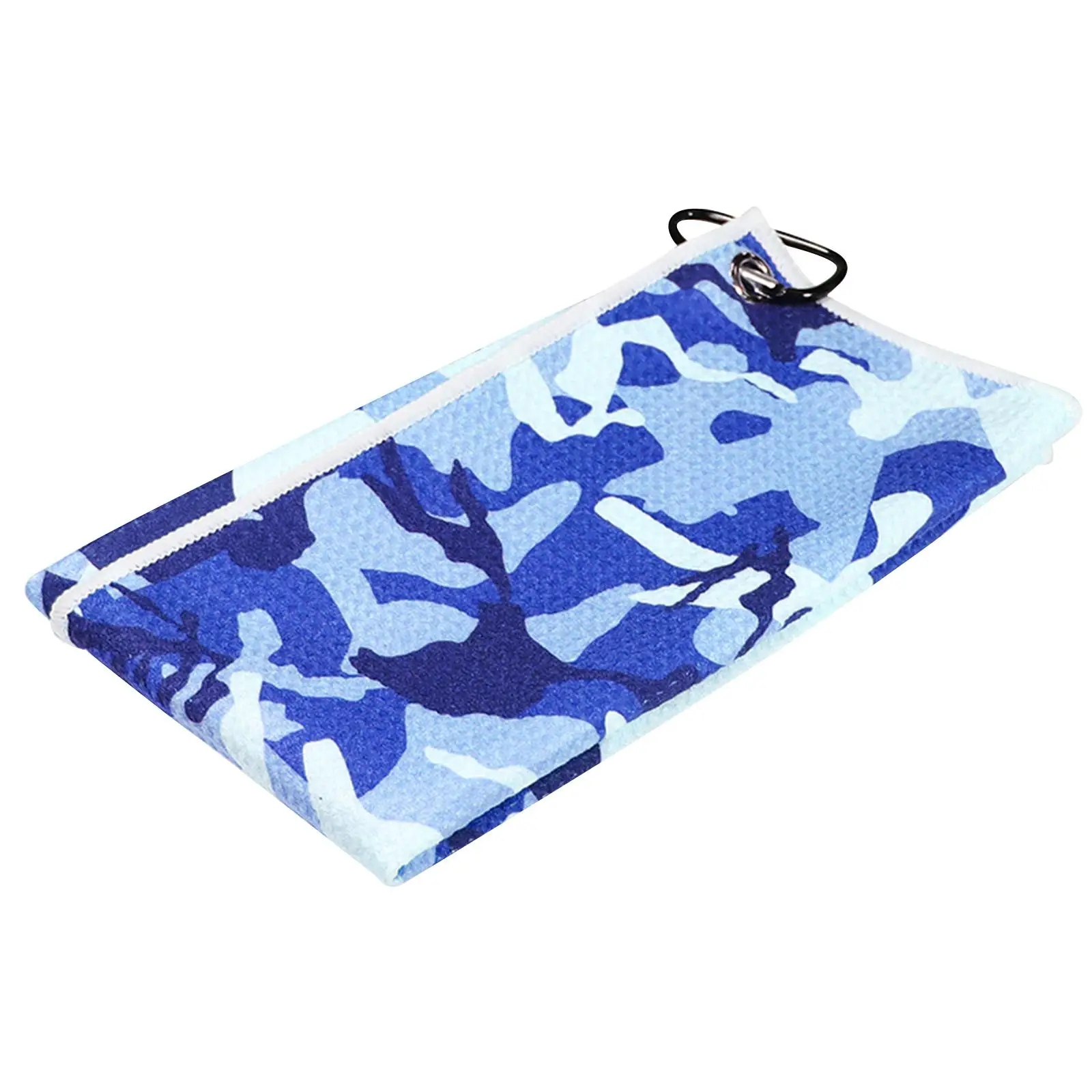 Golf Towel Microfiber Weave Pattern Towel with Heavy Duty Carabiner Clip Water