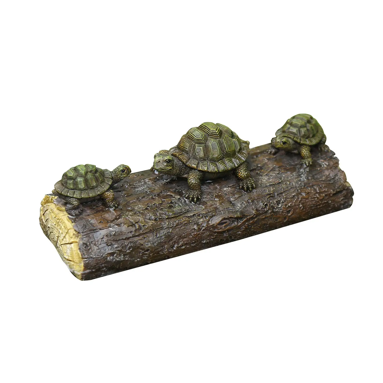 Water Floating Turtle Ornament Animal Figurines Garden Statue Photo Props Resin