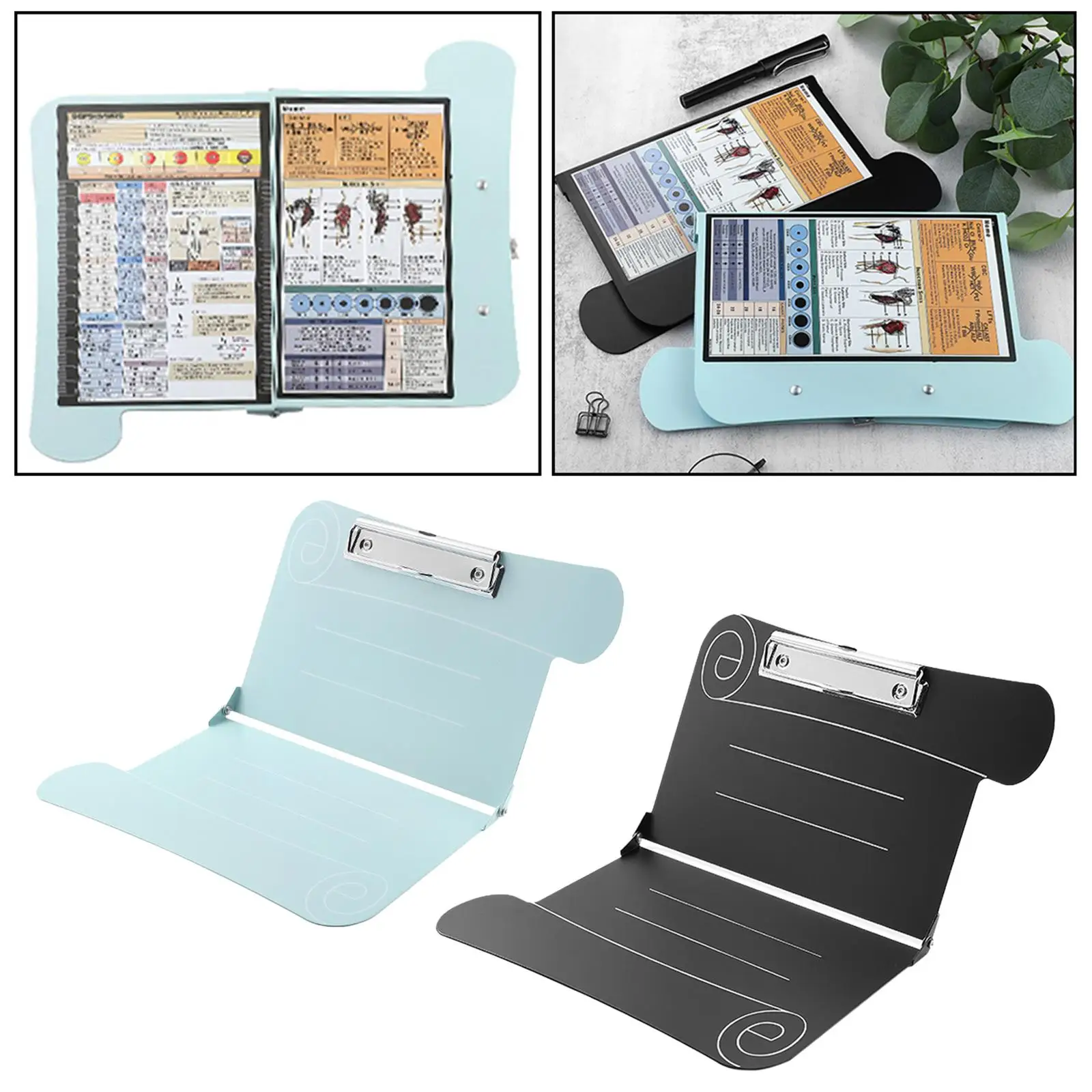 A4 Paper Clipboard Paper Clip Holder Document Holder Writing Board File Folders Aluminum Paperboard