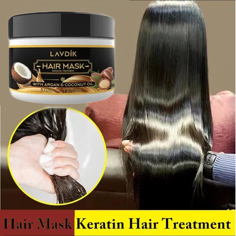 Best of Magical Hair Mask Keratin Mask 5 Seconds Repairs Damage Frizzy Soft Smoothing Shiny Hair Deep Moisturizing Hair Treatment 50g Reviews & Tips