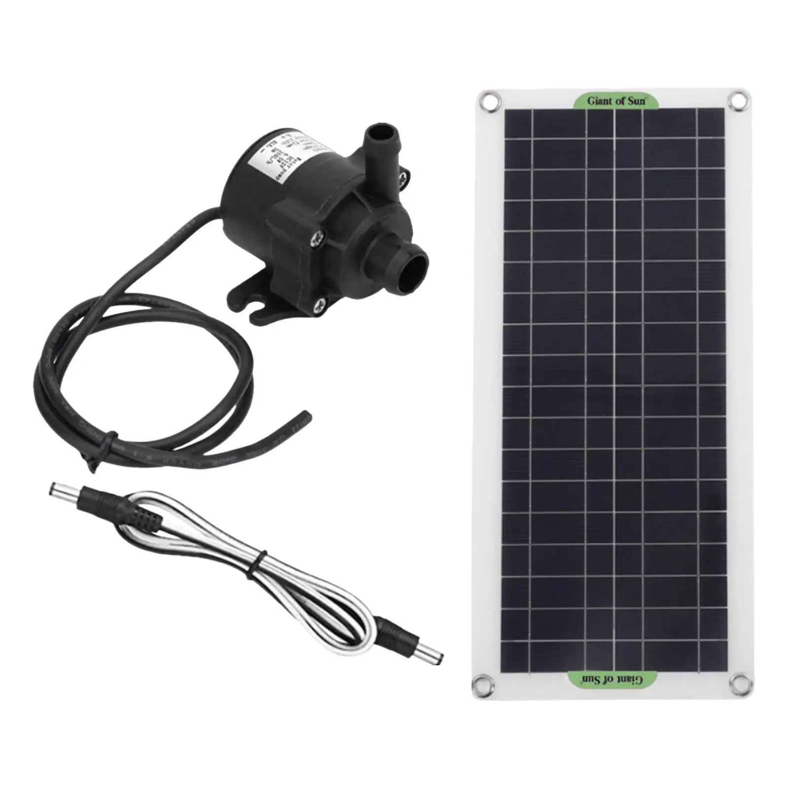 Solar Water Pump Kit Fountain Pump Monocrystalline Portable for Fish Tank