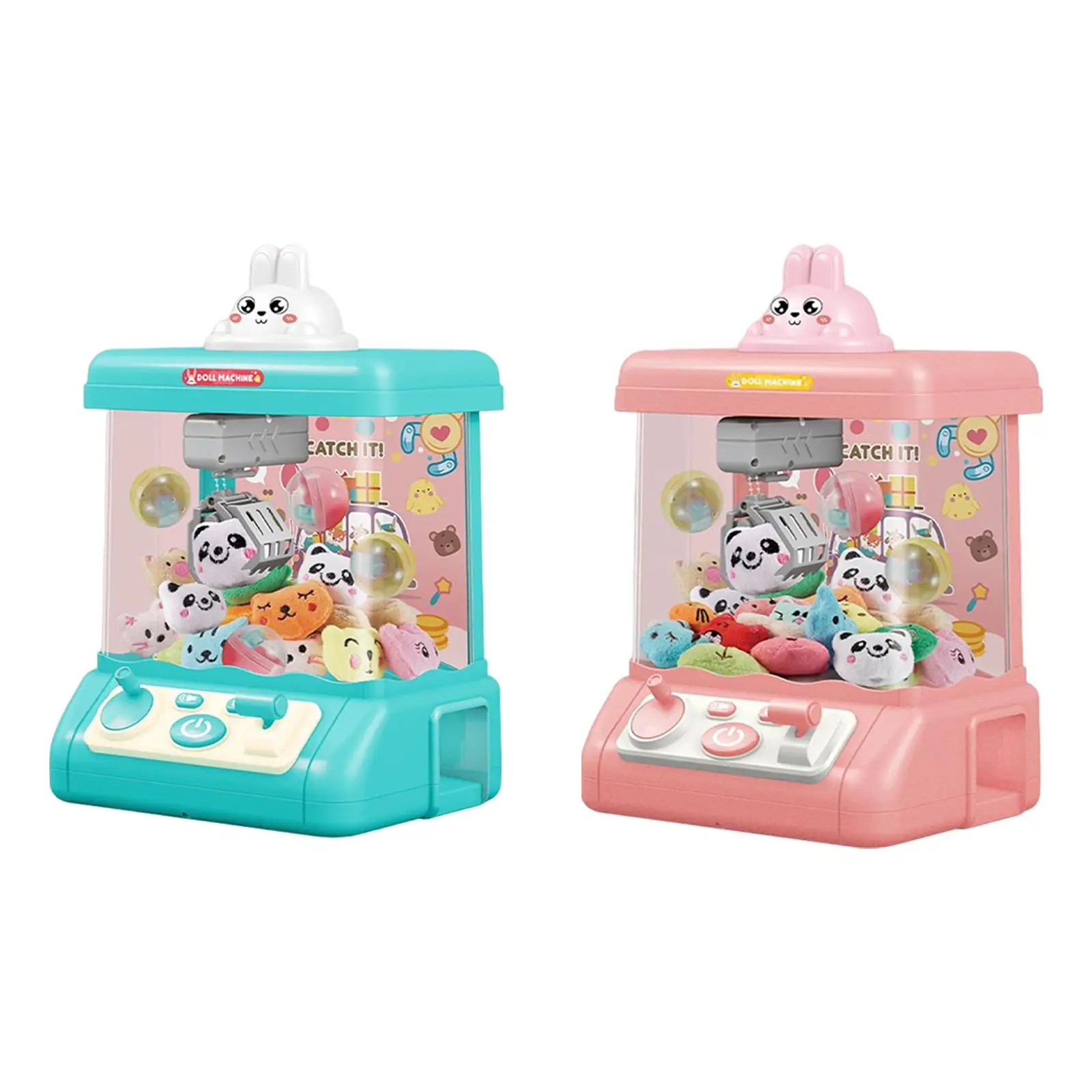 Household Claw Machine with Music and Lighting Arcade Game Gifts DIY Catching Doll Machine Grabber Machine Claw Toy for Children