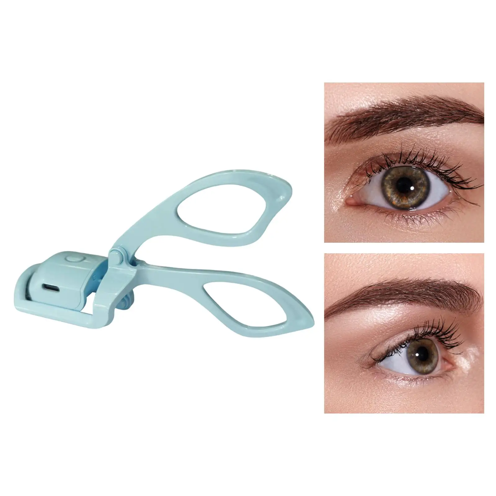 Electric Heated Eyelash Curler Rechargeable 2 Gear Temperature Control Professional Portable Lash Curls for Natural Curling