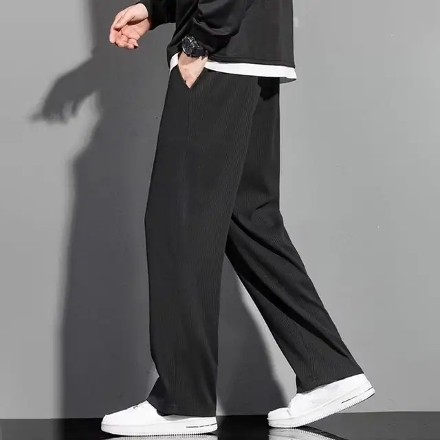 Pantalon large pour homme, jogging léger, streetwear, hip hop
