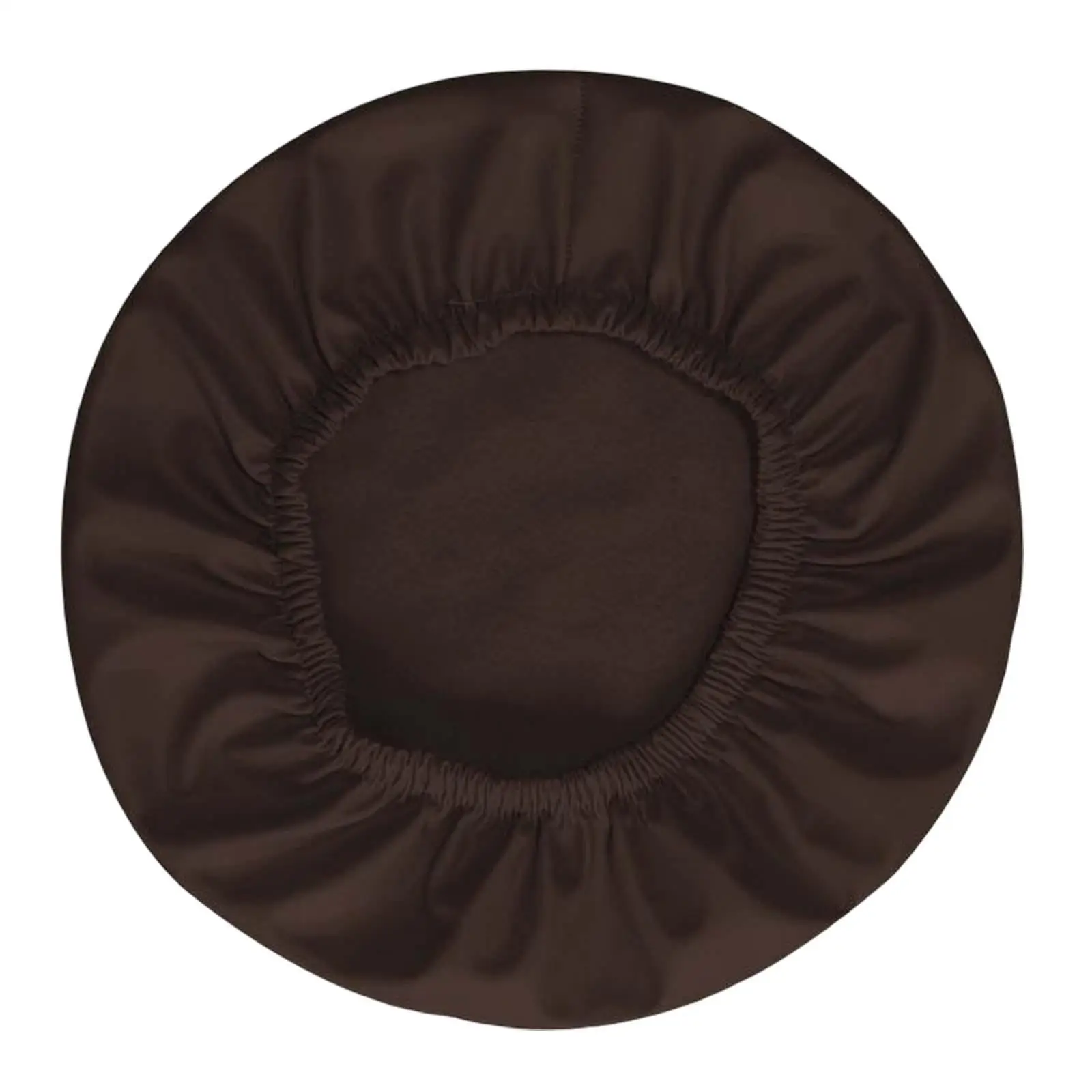 Round bar stool cover, washable PU replacement cushion cover with elastic bands,