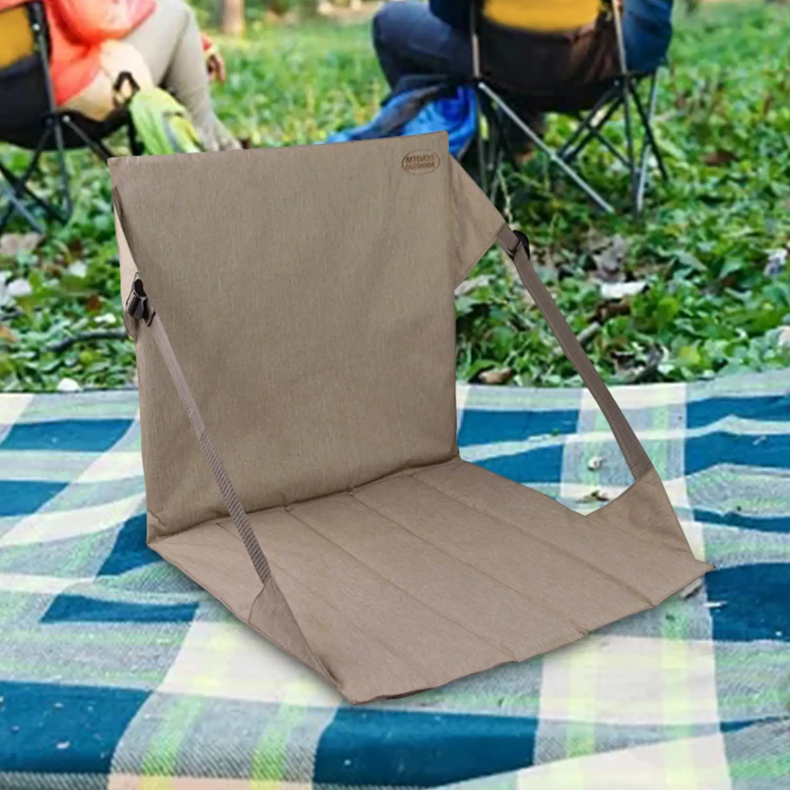 Rollable Portable Stadium Seat Cushion Folding Chair Cushion Multifunction for