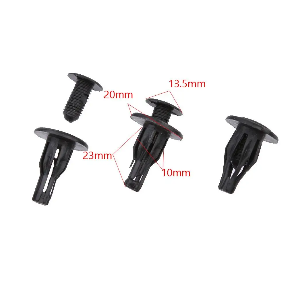 Black Plastic Push Type Fastener Retainer Clip For  90505 SM4-003  of