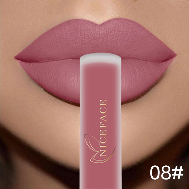 Best of NICEFACE Lip Gloss Waterproof Matte Liquid Lipstick Long Lasting Velvet Lipgloss Tint Tube Nude Pigment Lip Makeup Cosmetics Reviews & Tips