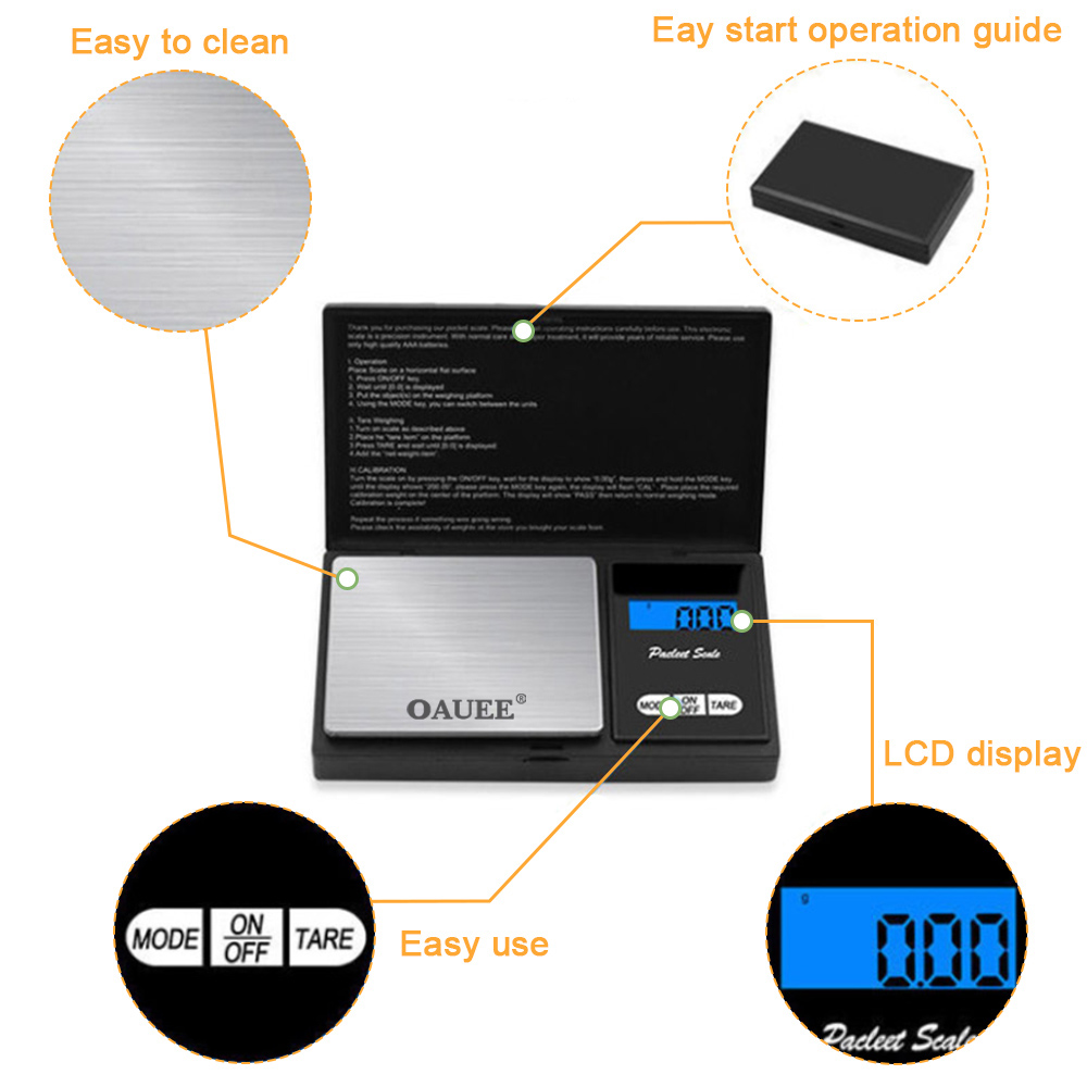 Title 7, Electronic Digital Scale High Precision Mini St...