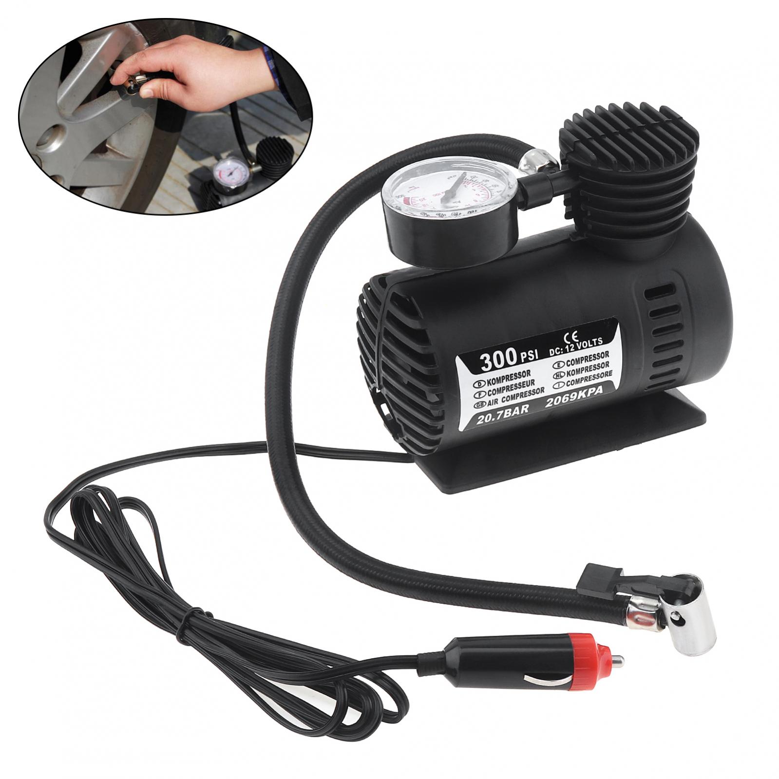 Title 15, Portable 12V 300PSI Electric Pump Air Compresso...