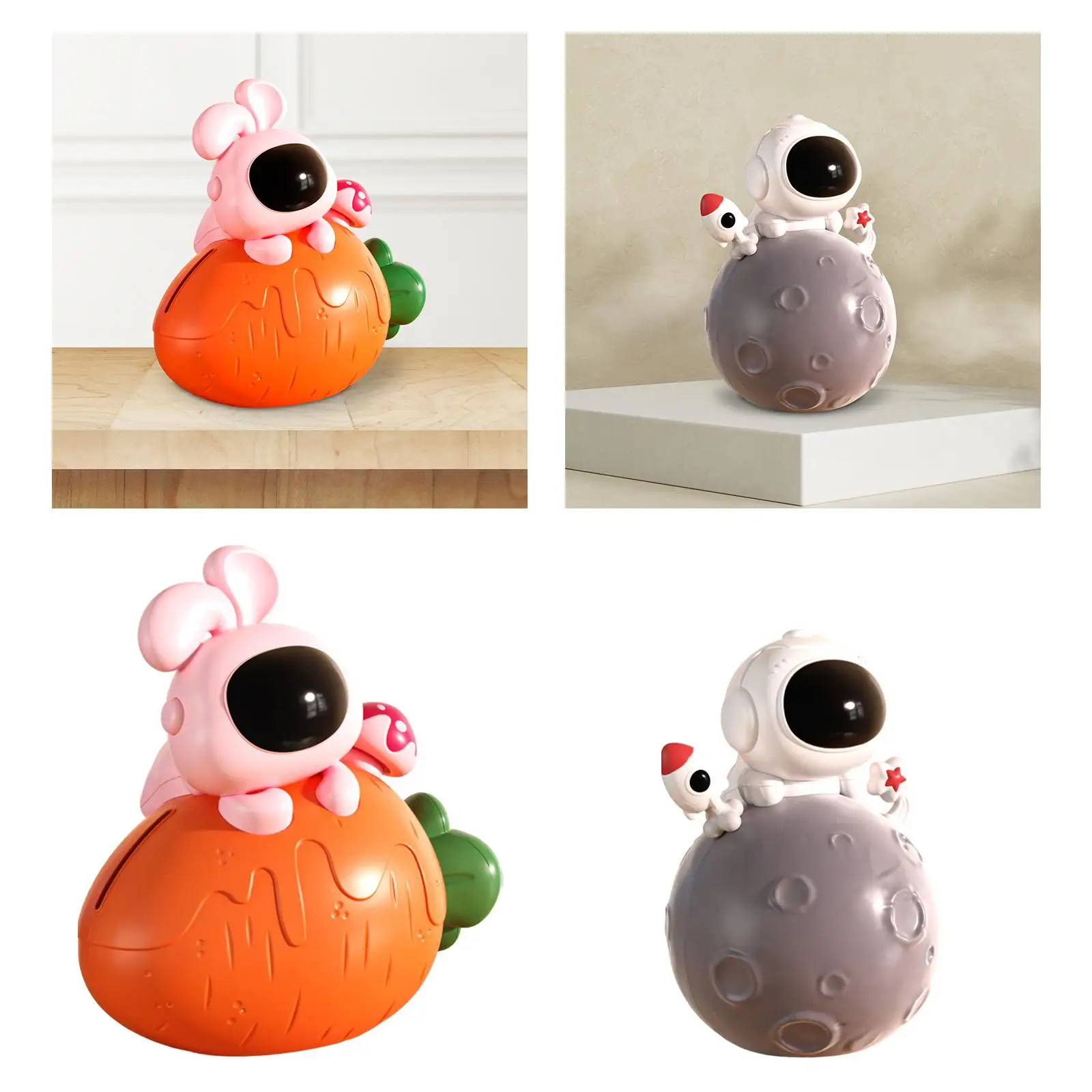 Adorable Piggy Bank Collectible Savings Box Decorative Money Bank Ornament for Bar Bookshelf Home Living Room Office