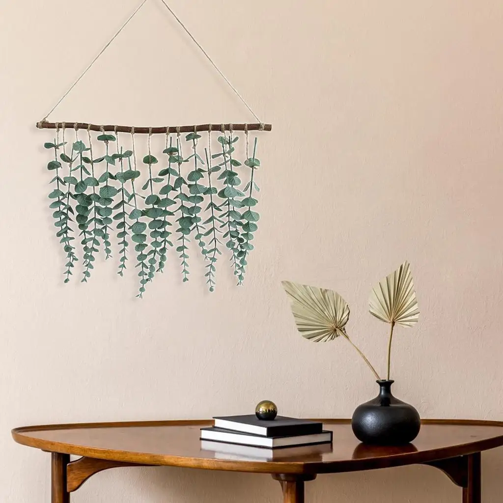 Eucalyptus Greenery Leaves Wall Hanging Vines Wall Home Kitchen Party Decor