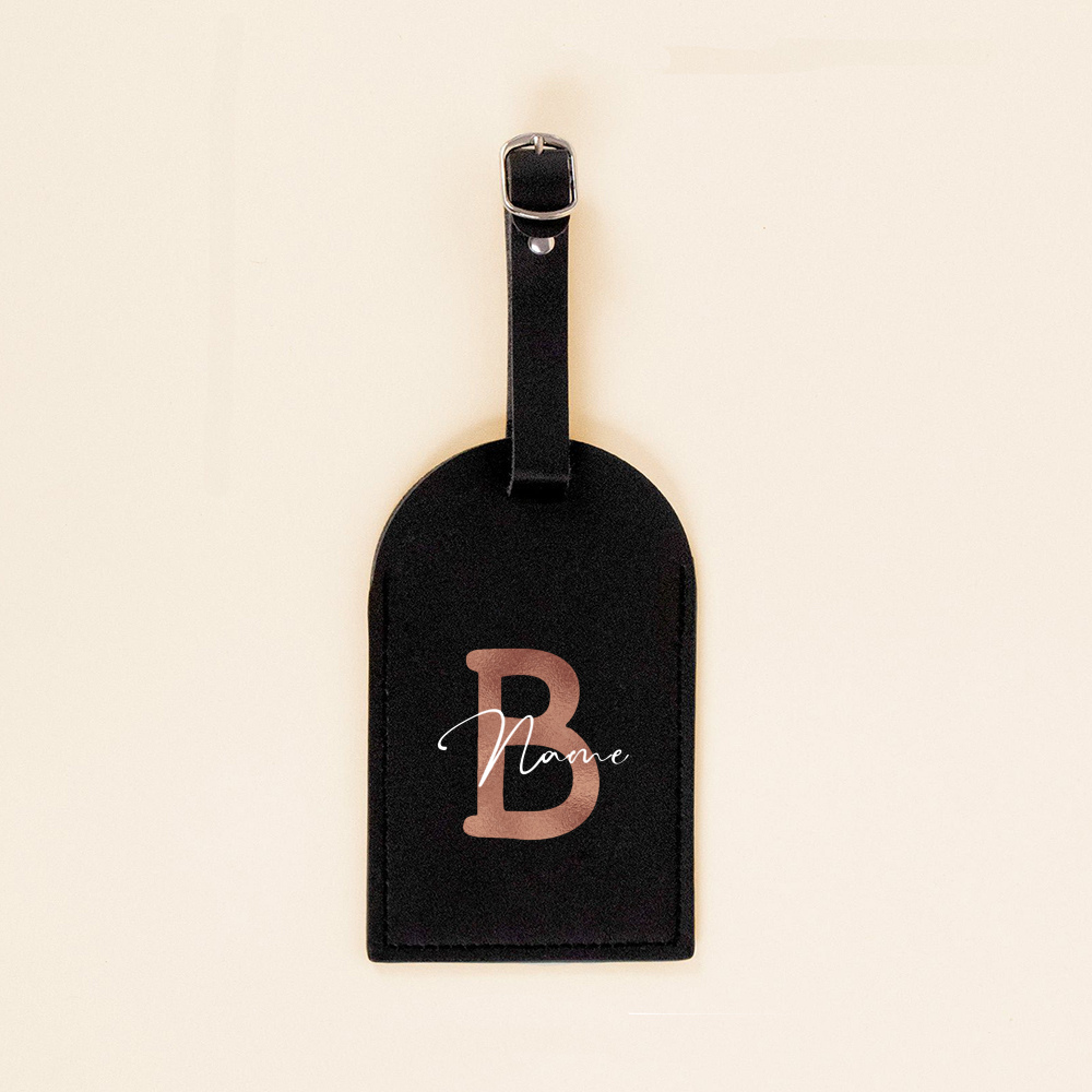Personalised Initial with Name Monogram Luggage Tag PU Leather for Suitcase Baggage Handbag Tags Travel Bag Label Tag Best Gift 4 S96a015d05f6f44fbbfff6706b8fe6e3d2