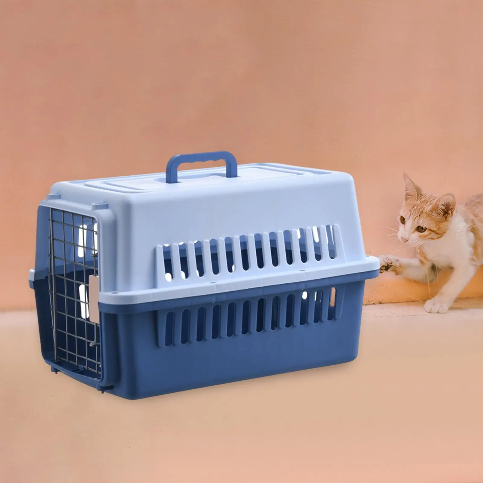 Dog Travel Kennel Cage Transport Box, Hard Sided Pet Carrier for Cats, Kitten