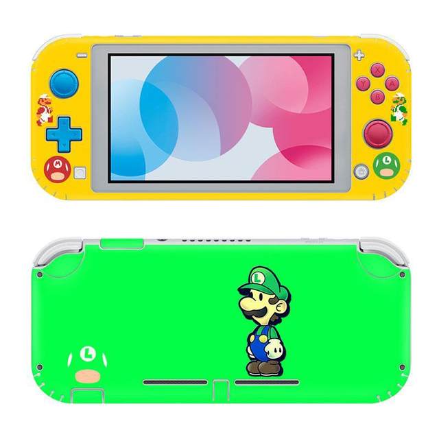 Super Mario PVC pelicula protetora para Nintendo Switch Lite adesivos de pele dos desenhos animados decoracao Dustproof cobertura total moda AliExpress