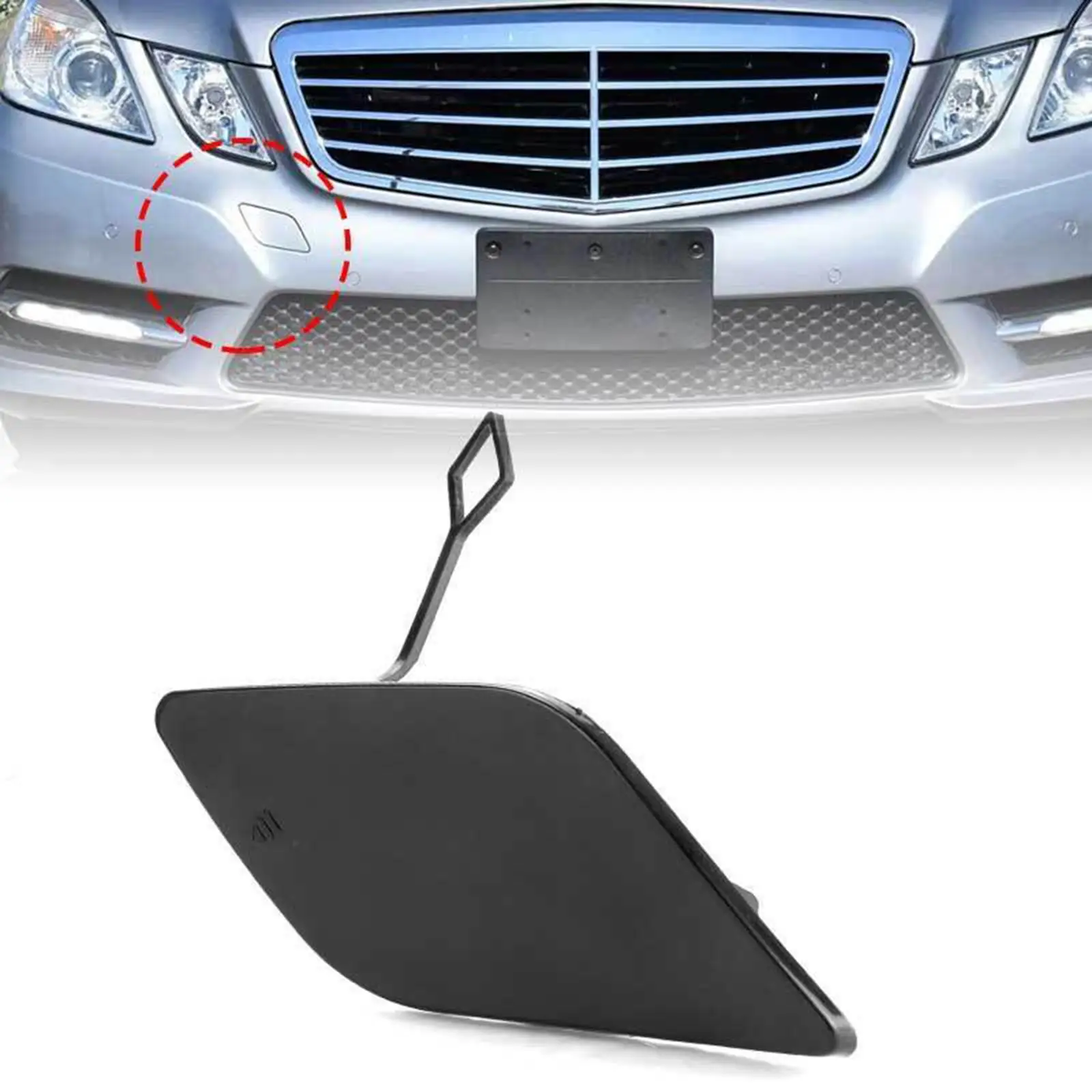 Front Bumper Tow Hook Cover Cap 2128850126 Towing Eye Cap Sturdy for