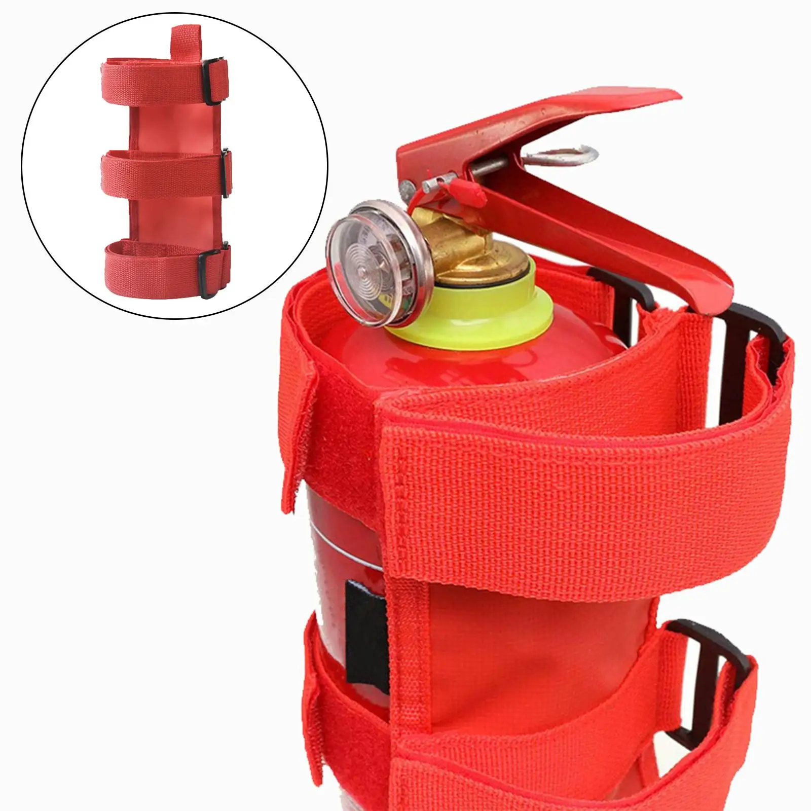 Fire Extinguisher Bracket Quick Release Strap Extinguisher Kit Extinguisher Mount Strap Fits for Jeep Wrangler TJ JK JL 97-18