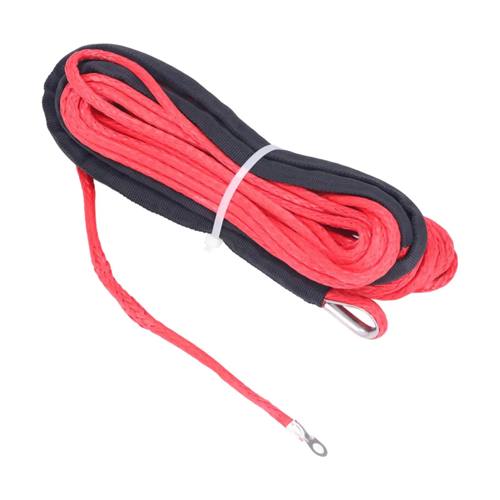 Synthetic Winch Rope 50ft 4.8mm 3/16``X50` Heavy Duty Towing Strap Rope Truck