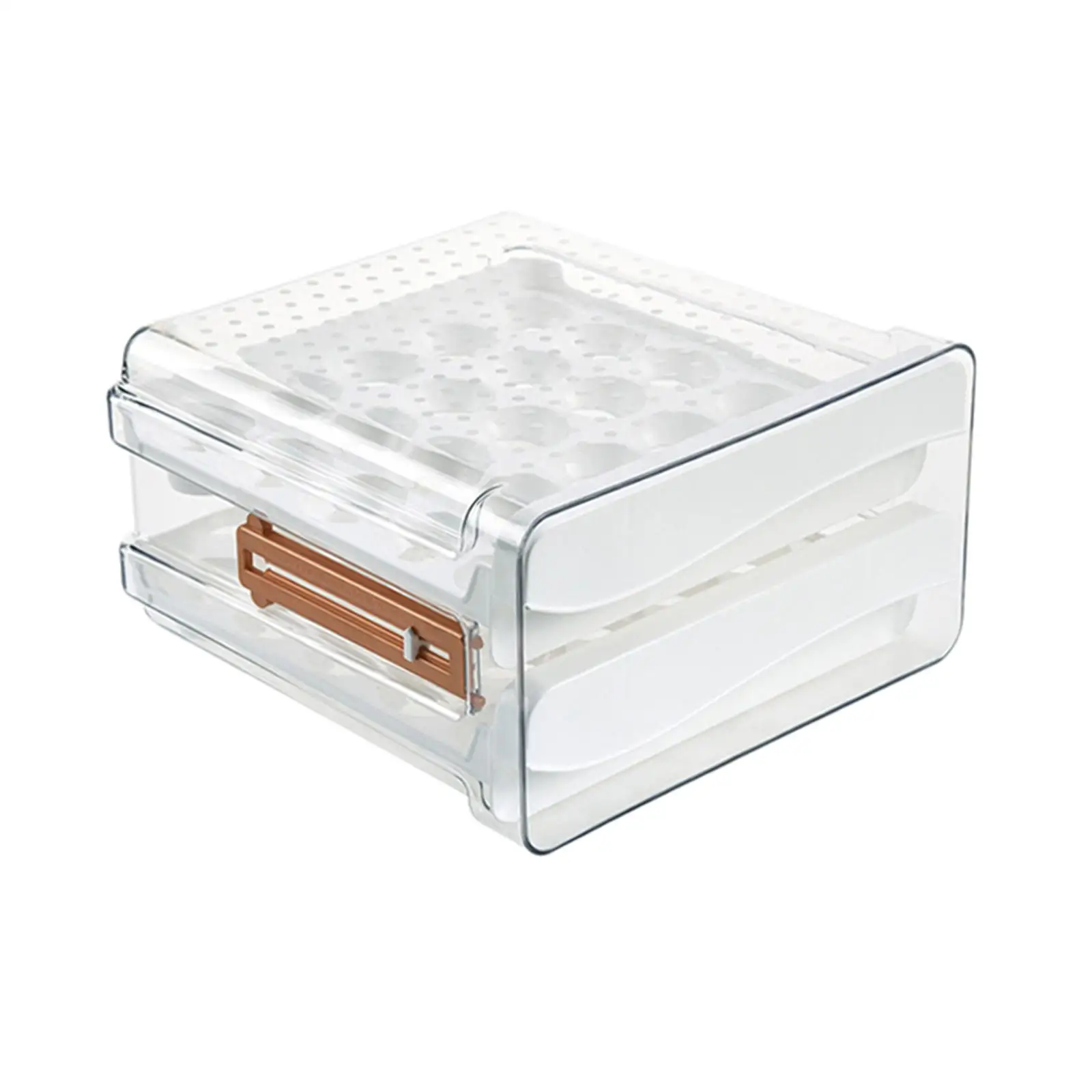 Drawer Types Egg Holder for Refrigerator Stackable Egg Organizer Bin Large