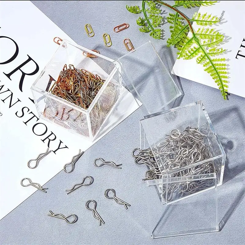 12-teilige transparente Acrylboxen mit Deckel, Kunststoff-Organizer, Geschenkverpackung, Lebensmittel-Süßigkeiten-Aufbewahrungsbehälter für die Präsentation zu Hause – Detail 6