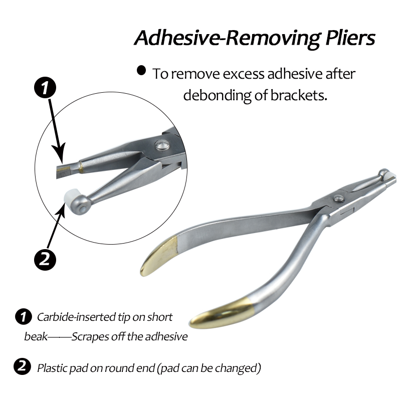 Best of Dental Adhesive Removing Pliers Posterior Teeth Removal Forceps With Ring Orthodontic Tools Dentistry Instruments Reviews & Tips - Image 3