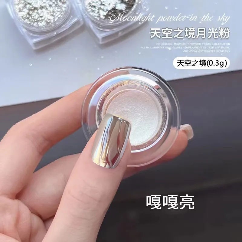 Best of 1Jar White Moonlight Mirror Pigment Pearl Rubbing On Nails Aurora Pink Chrome Dust Nail Art Glitter Manicure Holographic Powder Reviews & Tips