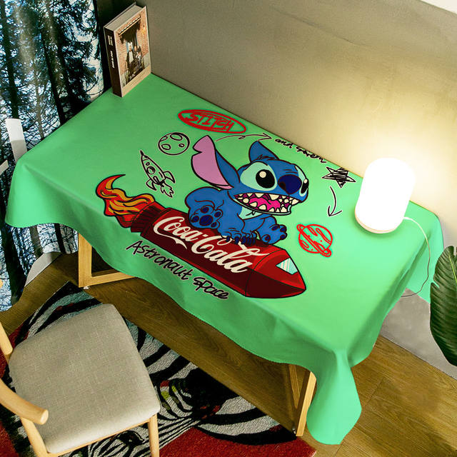 Disney Stitch tovaglia Cartoon Desktop Cute Desk tavolo da pranzo tovaglia  Computer Desktop decorazione regalo per feste per bambini - AliExpress