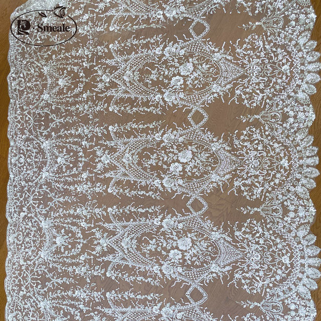 Unique Top Exquiste store Advanced Customized Fashionable Embroidery Apparel Mesh Lace Fabric 27.5