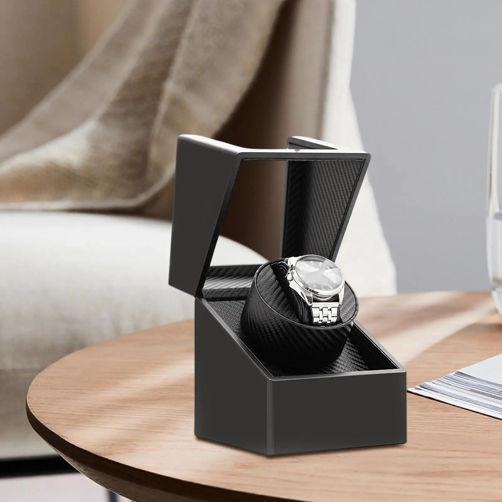 Automatic Single Watch Winder Flexible s Winding Collectors Quiet Running Motors Luxury Display for Women/Men Watches