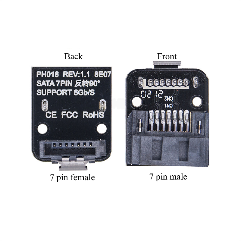 7-pin Sata Cable Interface Steering Connector 90 Degrees 7PIN