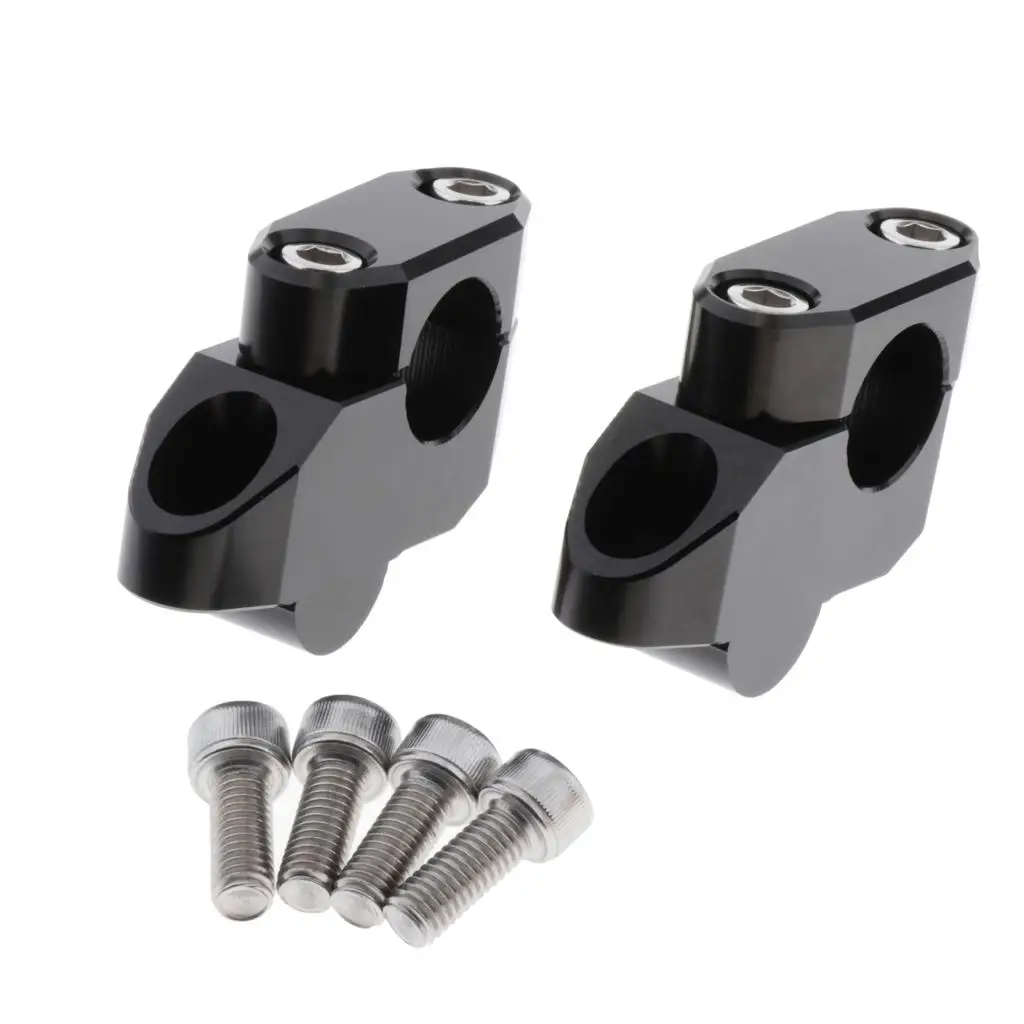 Aluminum Motorcycle 22mm 7/8 Inch Handlebar Riser Clamps for  R1200RS  