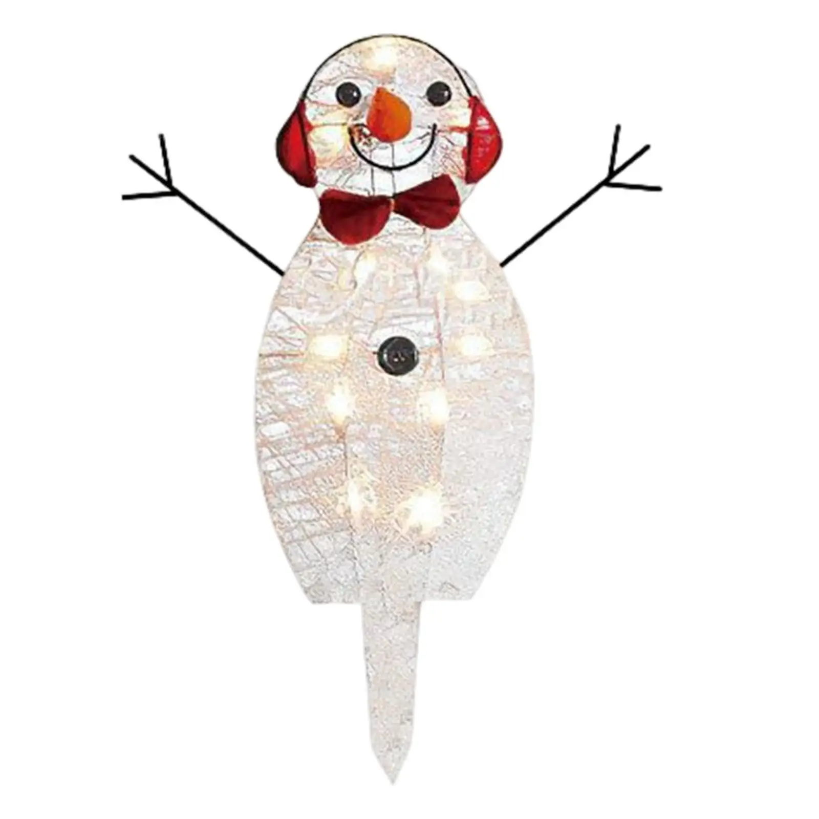 Christmas Snowman Light up Ornament Lighting Lantern for Party Patio