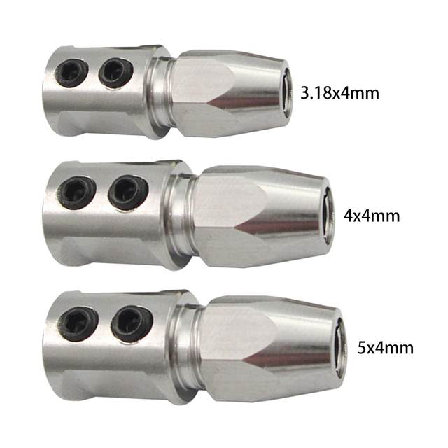 2 Pièces Sortie M6 En Aluminium Pour Bateau RC - Connecteur De Buse ø3,0 Mm, Qualité Argenté