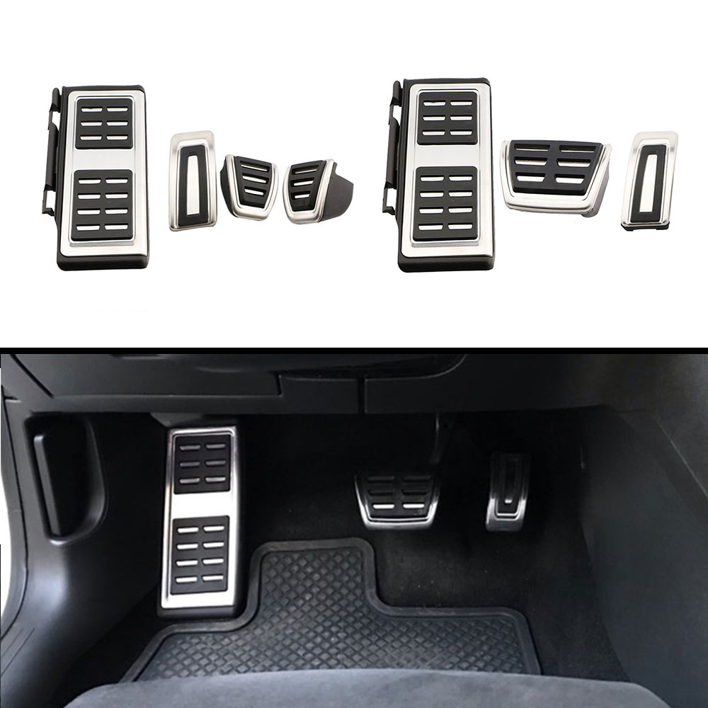 Stahl Auto Auto Pedale Fuß Kraftstoff Bremse Kupplung Abdeckung für Volkswagen VW Passat B8 Golf 7 Tiguan 2017-2022 für Seat Leon 5F MK3 – Detail 1