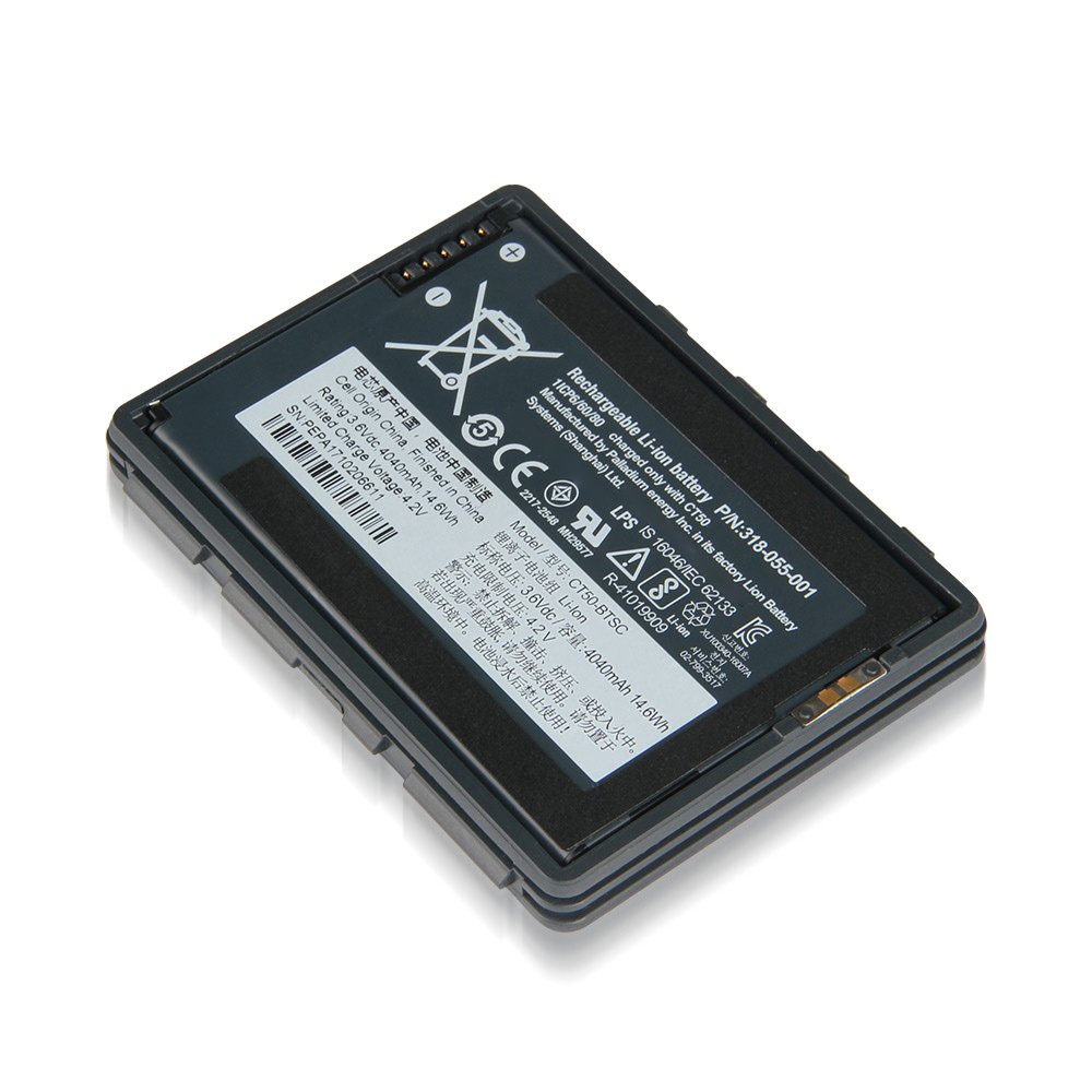 Recarregável, Intermec, CT40, CT45, CT50, CT60, 4G, LTE, 318-055-001, 4040mAh