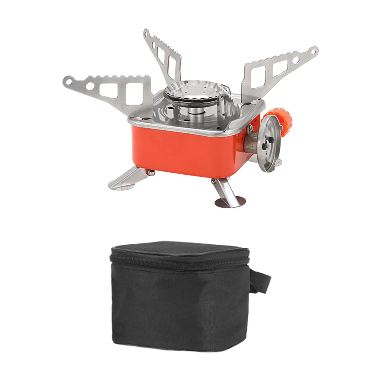 Portable Camping Gas Stove Foldable with Piezo Ignition Mini Cooker Gear for Hiking