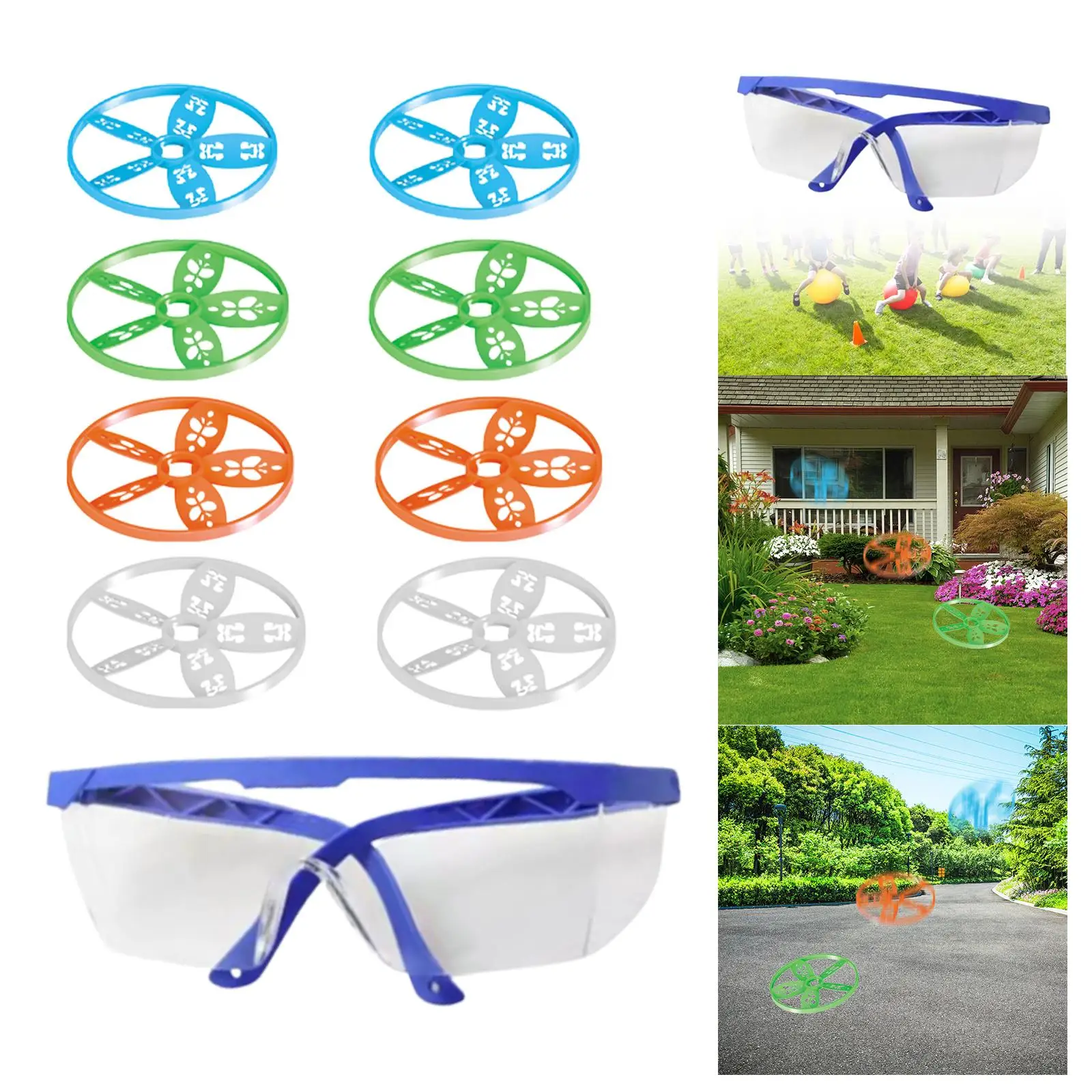 Saucer Disc Helicopter Toy Indoor Outside Toy Portable Saucer Disc Toy Flying Saucers Toy for Boys Kids Goodie Bag Fillers