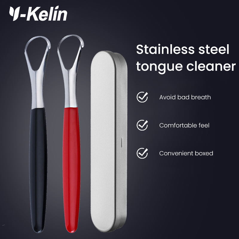 Best of Y-Kelin Stainless Steel Tongue Scraper Oral Cleaner Brush Fresh Breath Cleaning Coated Toothbrush Hygiene Care Tools Reviews & Tips